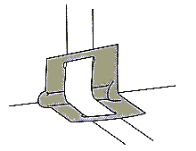 Tegning af kantbeskyttelse af kunststof