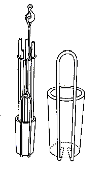 Tegning af løft af tynde bundter med løftekogger