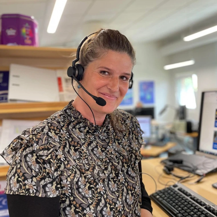 Portrætbillede af Birgitte, leder af Call Center
