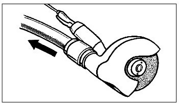 Grafisk illustration af udsugning, der fjerner forureningen på det sted, hvor den udvikles