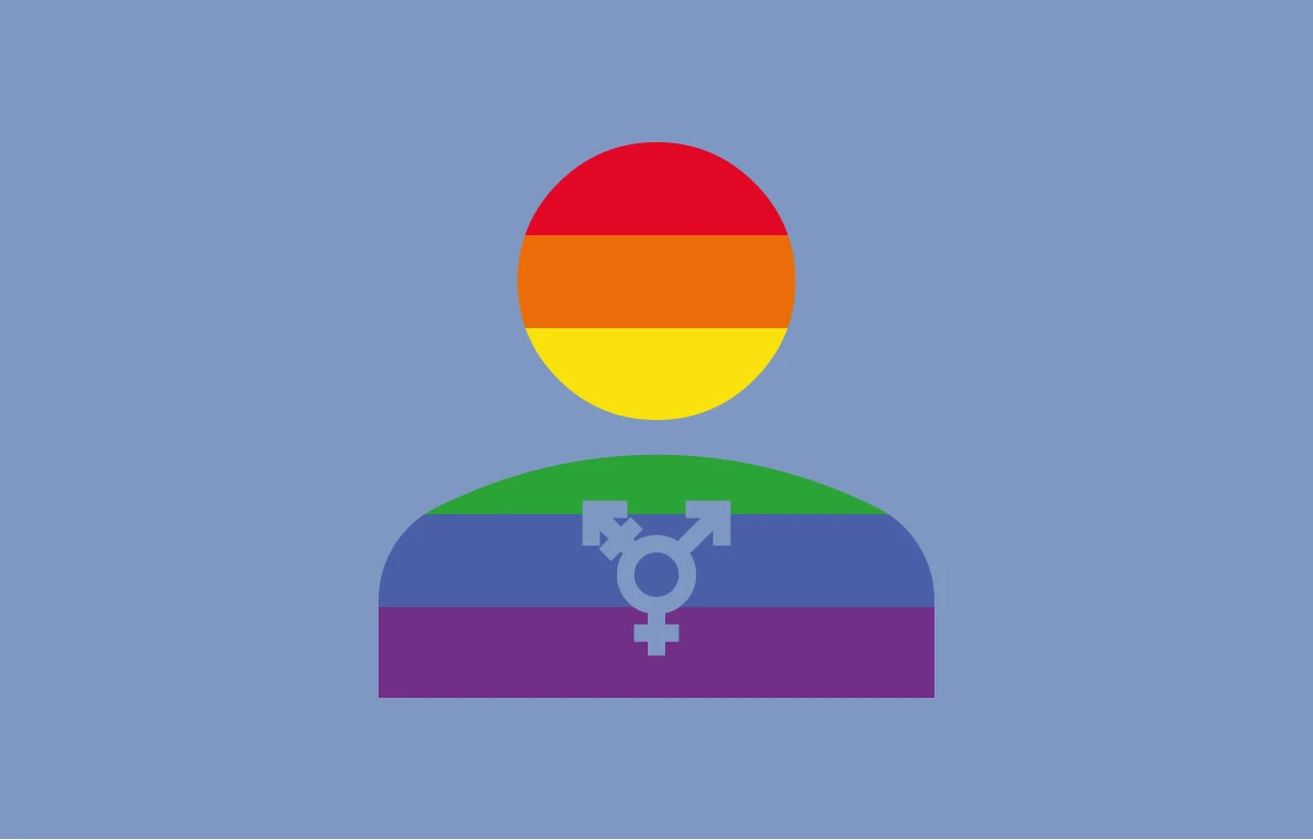 LGBT+ LGBT Person Blå Baggrund